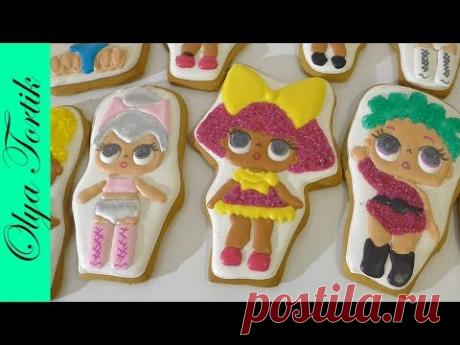 Топперы для торта ЛОЛ Имбирный пряник КУКЛА ЛОЛ своими руками