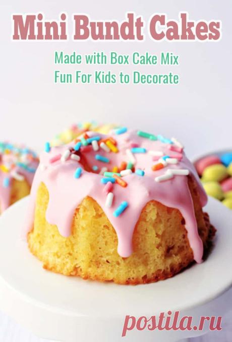 Easter Mini Bundt Cakes - My Organized Chaos