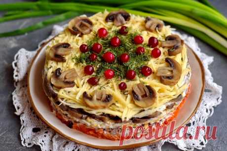 Салат Грибной хоровод