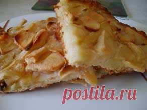 Песочный пирог с яблочной начинкой
