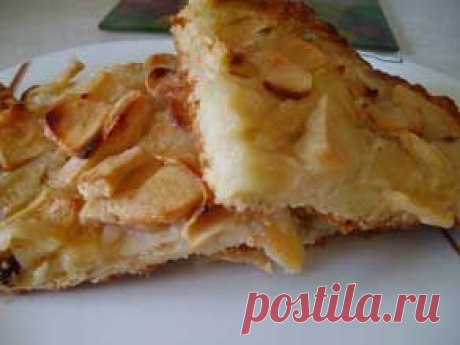 Песочный пирог с яблочной начинкой