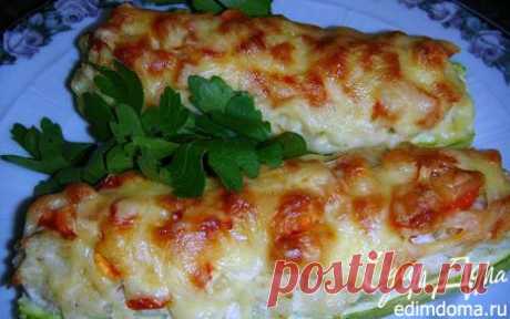 Кабачки, фаршированные курицей | Кулинарные рецепты от «Едим дома!»