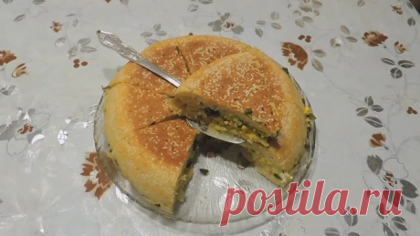 ПИРОГ С ВКУСНОЙ НАЧИНКОЙ ПО БЫСТРОМУ// ДАЖЕ ТЕСТО МЕСИТЬ НЕ НУЖНО