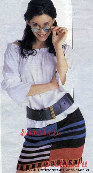 Интересная молодежная юбка