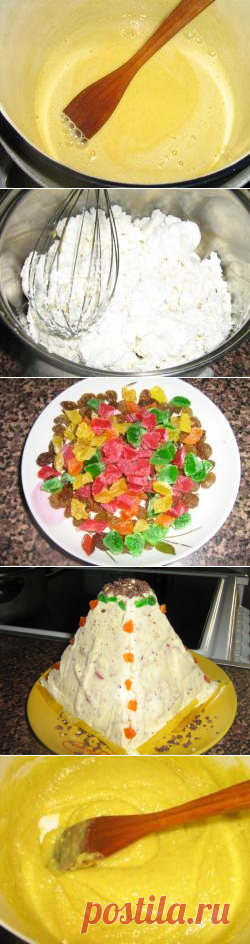 Творожная Пасха Праздничная заварная рецепт с фото пошагово - 1000.menu