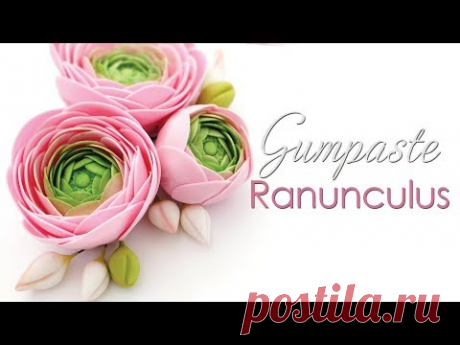 How to make a Gumpaste Ranunculus Flower Tutorial