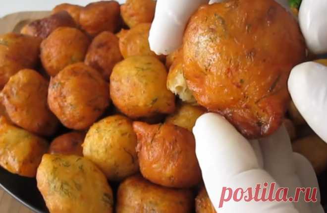 Жареные картофельные пончики - Лучший сайт кулинарии