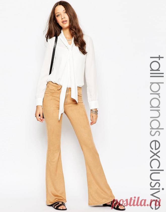 Glamorous Tall | Расклешенные брюки из искусственной замши Glamorous Tall на ASOS