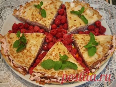 Заварные блинчики с творогом и малиной - пошаговый рецепт с фото - как приготовить, ингредиенты, состав, время приготовления - Леди Mail.Ru