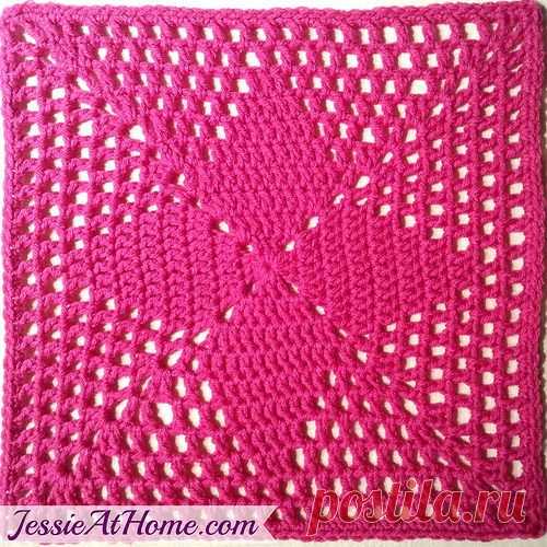 Four Points Square ~ Free Crochet Pattern | Jessie At Home
