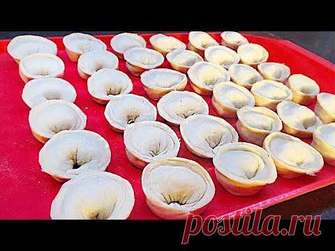 И 500 ШТУК БУДЕТ МАЛО!!! Тесто для пельменей НЕЖНОЕ, Фарш СОЧНЫЙ! Вкусный Рецепт Пельмени Домашние