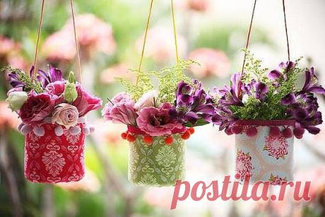 Легкие воздушные кашпо.