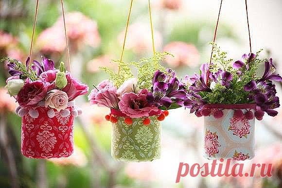 Легкие воздушные кашпо.