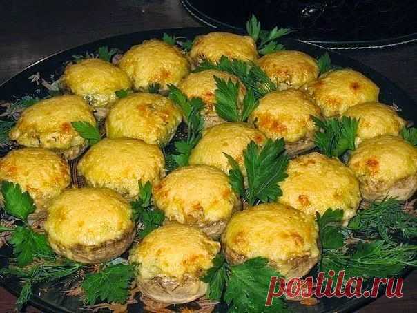 Запечённые шампиньоны