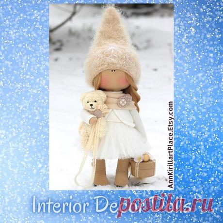 Winter Decor Doll Christmas Doll Handmade Xmas Tilda Doll | Etsy