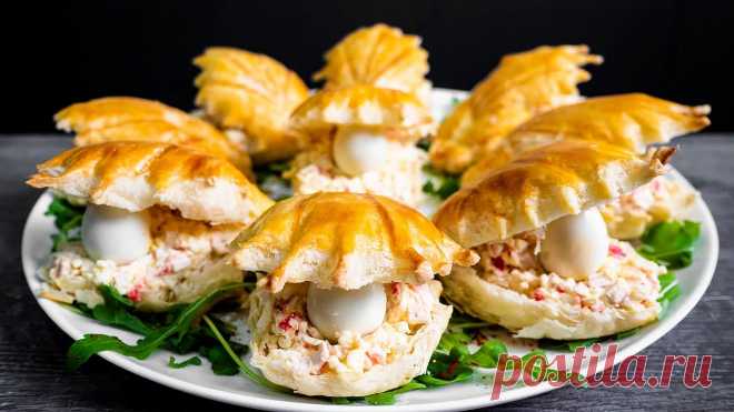 ЗАКУСКА НА ПРАЗДНИЧНЫЙ СТОЛ "РАКУШКИ":