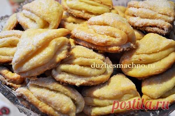 Вкусное творожное печенье «Поцелуйчики» | Вкусные рецепты