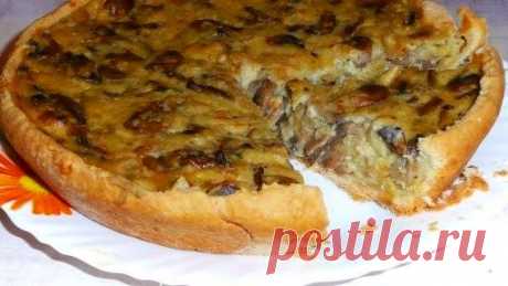 Как приготовить Постный грибной пирог с грибами рецепт с фото