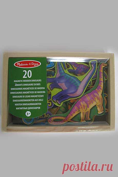 Купить Деревянные магнитные динозавры Melissa &amp; Doug 476M МУЛЬТИКОЛОР со скидкой в интернет-магазине kupivip.ru - распродажа