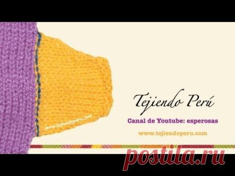 Cómo coser una manga recta tejida en dos agujas con punto atrás