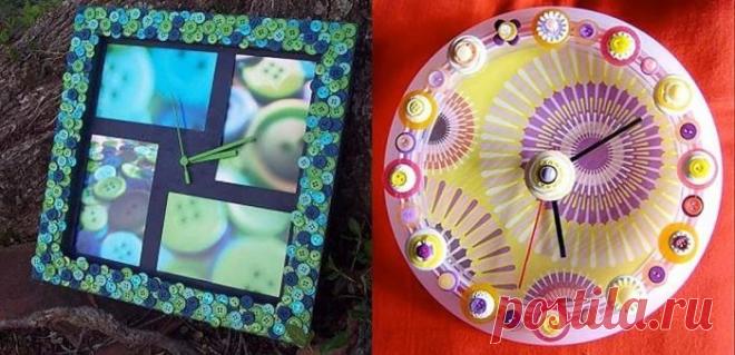 Поделки из пуговиц для вашего интерьера