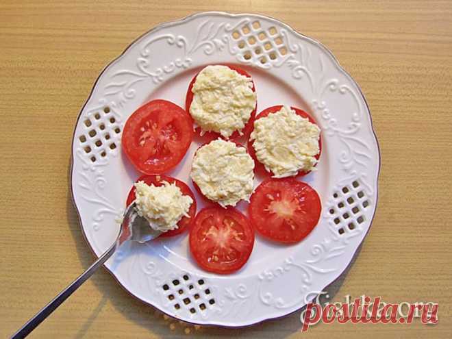Закуска из помидоров с чесноком - рецепты с фото