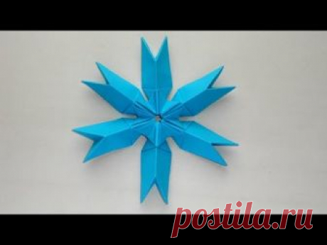 Снежинка из бумаги ❄ Новогодние поделки оригами своими руками - запись пользователя Getera (Александра Смирнова) в сообществе Новый год в категории Новогодний декор
