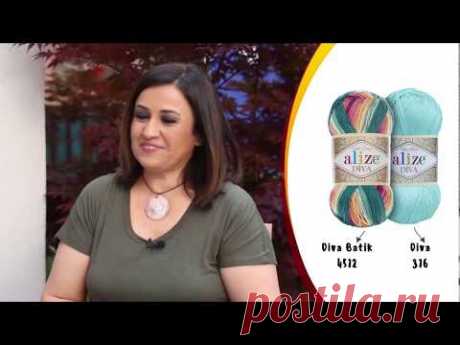 Alize Diva ve Diva Batik ile Supla Yapımı-Making Service Plate with Alize Diva and Diva Batik