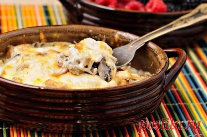 ​Жюльен с курицей и грибами