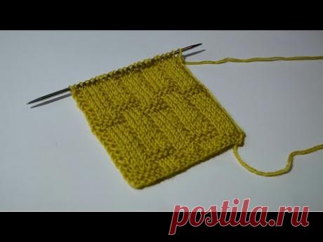 Красивая плетеная резинка спицами