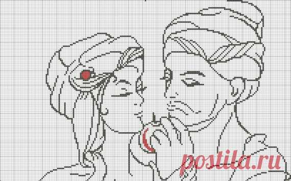 Вышивки крестом персидские мотивы схемы