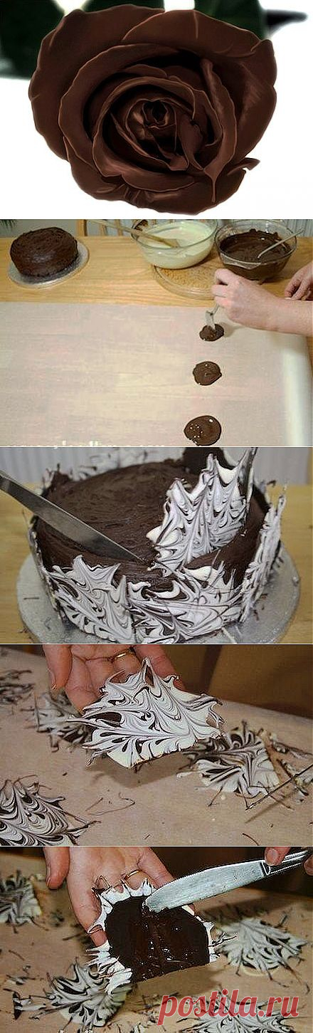 Шоколадный взрыв. Украшаем торт.
