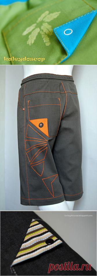 Накладной карман с отлетным уголком. МК.