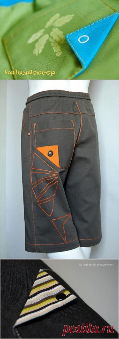 Накладной карман с отлетным уголком. МК.