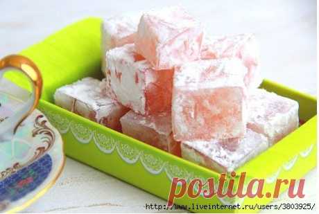 Клюквенный рахат-лукум