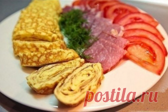 Омлет по-японски с вяленой говядиной, рецепт — Вкусо.ру