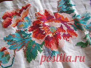 Как сохранить мамину вышивку -