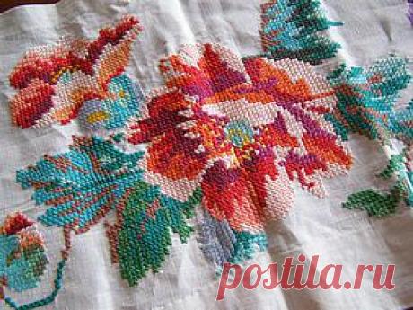 Как сохранить мамину вышивку -