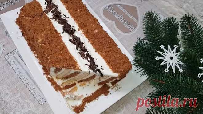 Торт за 5 Минут БЕЗ ВЫПЕЧКИ. Бесподобно ВКУСНЫЙ Торт на Скорую РУКУ!