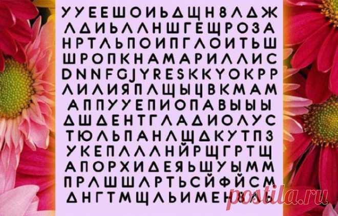 Тест личности: Название какого цветка вы увидели первым 

Согласно эмоциональной психологии, первое название цветка, которое вы увидите в этом квадрате, может отражать множество аспектов вашей жизни и личности!

Итак, название какого цветка вы увидели первым? Кликайте на фото, чтобы прочитать ⤴