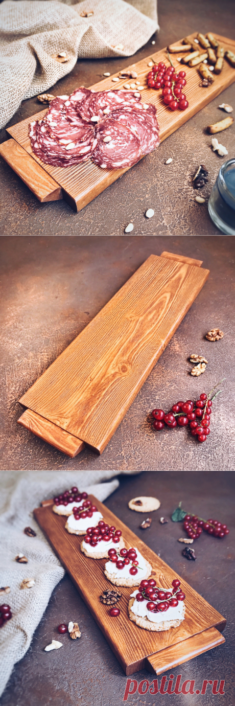 Купить сервировочную подставку из натурального дерева RAKE от бренда DecorinWood | Mellroot