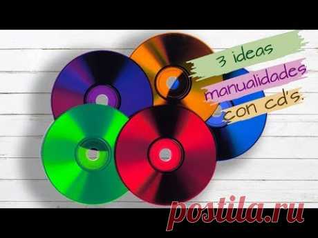 3 IDEAS, MANUALIDADES CON CD'S