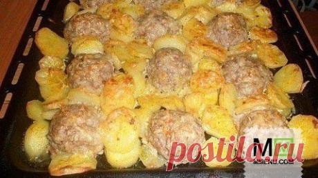 Ёжики запеченные с картошкой - кулинарный рецепт. Миллион Меню