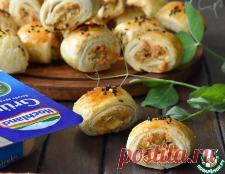 Закусочные слойки с сыром – кулинарный рецепт