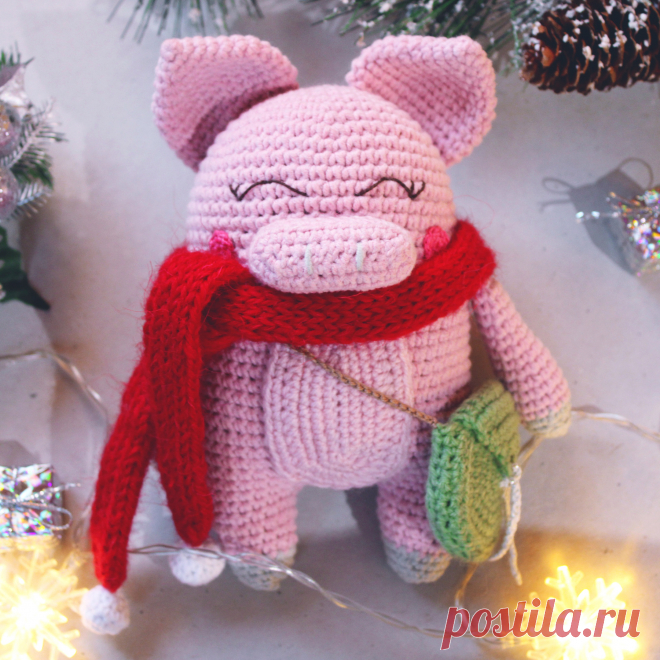 PDF Хрюшенька крючком. FREE crochet pattern; Аmigurumi doll patterns. Амигуруми схемы и описания на русском. Вязаные игрушки и поделки своими руками #amimore - свинка, поросёнок, свинья, поросенок, pig, swine, cerdo, maiale, Schwein, świnia, porco, domuz, sika, cochon, prase, gris, siga. Amigurumi doll pattern free; amigurumi patterns; amigurumi crochet; amigurumi crochet patterns; amigurumi patterns free; amigurumi today.