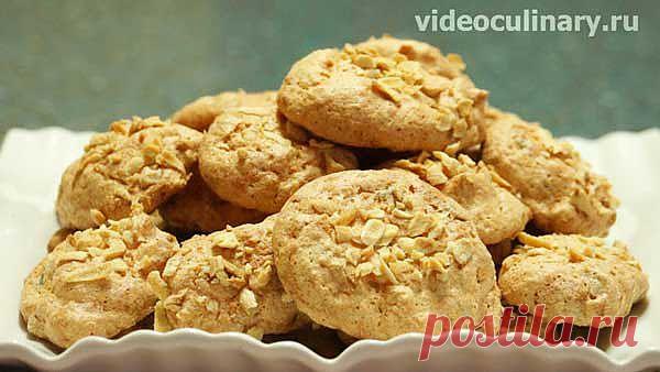 Печенье из белкового теста Лакомка - Видеокулинария.рф - видео-рецепты Бабушки Эммы