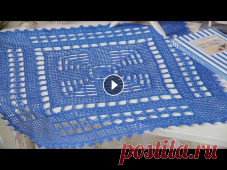 ОРИГИНАЛЬНАЯ КВАДРАТНАЯ САЛФЕТКА КРЮЧКОМ. СХЕМА.(Часть 4-я). ЧАСТЬ ЧЕТВЕРТАЯ: Завершение вязания квадратной салфетки крючком с 29-го по 37-й ряды. ЧАСТЬ ПЕРВАЯ квадратной салфетки с 1-го по 10-й ряды: ВТОРАЯ ЧАС...