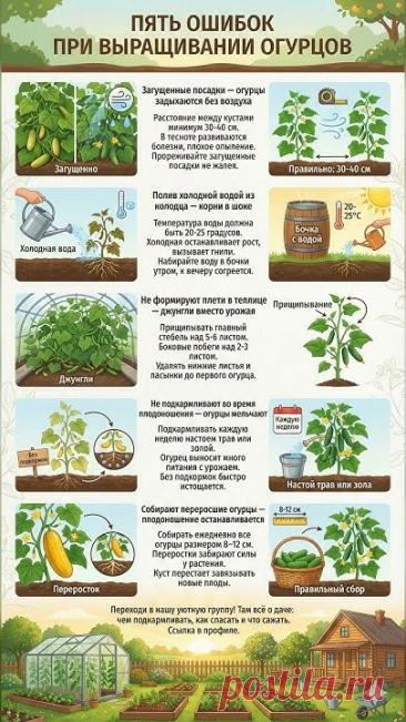 5 ОШИБОК при выращивании огурцов