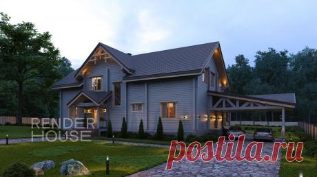 Проект дома в Завидово — цена строительства под ключ в компании Render House