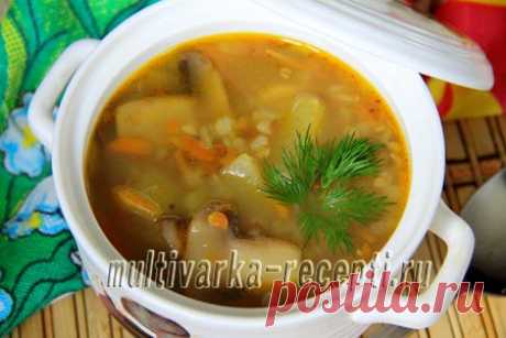 Постный суп с гречкой и грибами в мультиварке Приготовьте этот легкий и вкусный постный суп с гречкой и грибами в мультиварке, порадуйте себя и своих близких. Пошаговый рецепт фото.